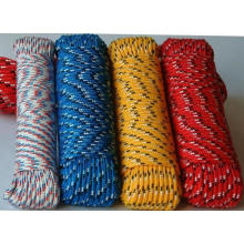 Low elastic polyester braided string